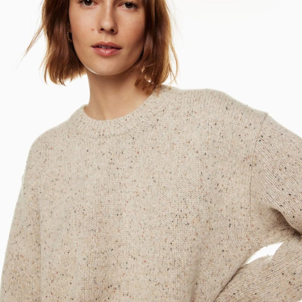 NWOT aritzia Wilfred Free Bronco Sweater Size S - Grey Marl - Picture 6 of 7